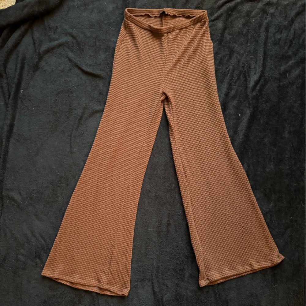 Brown Flared Pants